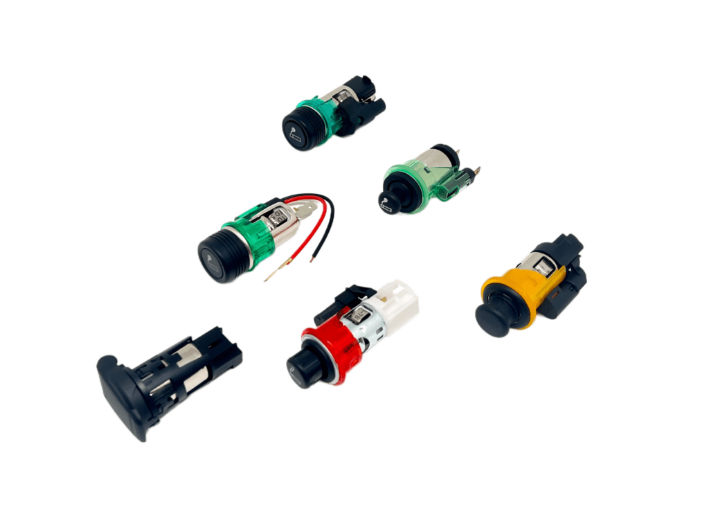 Truck cigarette lighter and power socket components