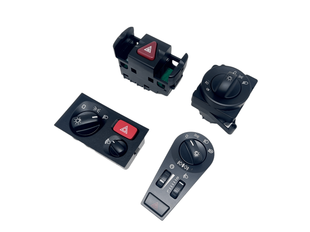 Headlight rotary switches for commercial trucks